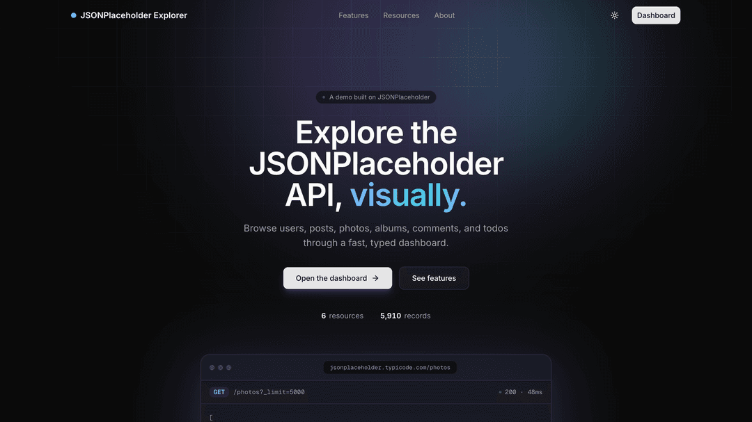 JSONPlaceholder Explorer