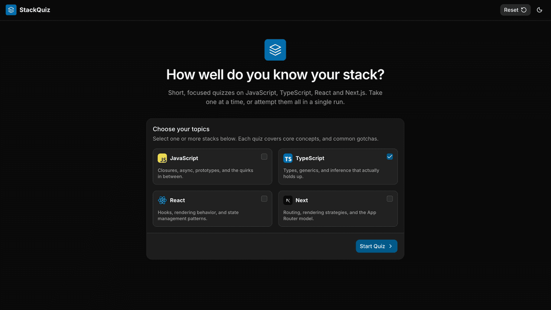 StackQuiz